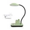 Suporte para caneta simples e fresco, mesa de leitura com led, pequena luminária de mesa recarregável USB, suporte para celular, lâmpada de cabeceira para dormitório, luz noturna