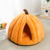 Cama para Gatos Calabaza para Todas las Estaciones, Cama Caliente para Gatos, Casa Cerrada para Gatos, Colchoneta para Dormir, Cama para Perros Pequeños, Accesorios para Gatos