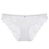 Ropa Interior Sexy Transfronteriza Europea y Americana para Mujer, Tangas Transparentes de Encaje Fino Talla Grande, Braguitas de Cintura Baja Levanta Glúteos