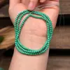 Turquesa Magnesita Cuentas Redondas Cadena Larga Cuentas Sueltas Cadena de Mijo Semi-Terminado DIY Accesorios de Moda Cuentas de Buda