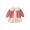 Ropa Infantil Xiyu 2025 Ropa de Primavera Suéter Cárdigan Chaqueta para Niños Vestido Suéter para Niña Traje Infantil