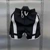 Shorts de Verano Delgados de Secado Rápido con Parches a Rayas para Hombre, Pantalones Rectos Sueltos Famosos en Internet, Pantalones Casuales Deportivos de Playa