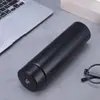 Termo inteligente con medición de temperatura, taza de agua de acero inoxidable de doble pared 304, regalos de negocios, taza para coche, logo con letras al por mayor