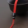 Colar com Pingente de Ébano Vintage com Cordão Ajustável para Homens e Mulheres Acessório de Pingente de Jade