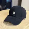 Gorra de béisbol de alta calidad con protección solar y efecto adelgazante, algodón puro lavado, bordado simple de letras, moderno tanto para hombres como para mujeres