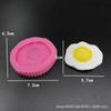 Molde de Silicone Criativo em Formato de Ovo Frito Duplo, Ovo Poché, Ferramentas para Fazer Chocolate e Biscoitos, Forma para Bolo