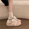 Sapatos de sola grossa estilo alemão sapatos brancos femininos 2026 outono nova chegada malha respirável casuais tênis de plataforma retrô versáteis tênis esportivos