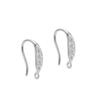 Pendientes de plata de ley S925 con cuatro diamantes, estilo japonés y coreano, elegantes, chapados en oro, para mujer.