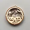 Colgante de madera para Halloween, ideal para hacer tú mismo, para fiestas, festivales y bares, con forma de calabaza fantasma.