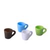 Mini Taza de Agua Mini Taza de Enjuague Bucal Taza Vacía Accesorios para Joyería de Resina DIY Adornos para Casa de Muñecas Colgante para Llavero