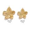 Europa e Estados Unidos cross-border retro ouro aço inoxidável DIY flor pingente alto design sentido colar brincos pingente pingente
