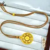 Colgante de Brújula de la Fortuna Estilo Antiguo Chapado en Oro para Mujer, Giratorio y Duradero, Collar con Colgante de Brújula de la Fortuna Estilo Antiguo