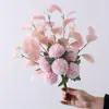 Ramo de Flores Esponjosas de Simulación con Hojas de Eucalipto Hojas de Eucalipto Adecuado para Decoración de Eventos en Casa Decoración de Flores Artificiales Adorno para Sala de Estar
