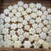 Botões de resina de natal floco de neve de natal botão feito à mão acessórios de cabelo acessórios de cabelo material diy acessórios de joias diy
