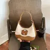 Bolso de cuadros de nicho exquisito y moderno para mujer, nuevo modelo 2026, minibolso cruzado versátil, bolso tipo dumpling, bolso de mano pequeño para salir