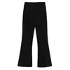Pantalones de Traje de Seda Helada Estilo Coreano para Mujer, de Verano, Cintura Alta, Caídos, Corte Ajustado, Largos hasta el Suelo, Casual, Rectos, Pierna Ancha