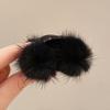 Mao Mao Pinza de Agarre Felpa tamaño pequeño Flequillo Lado Bola de Pelo Pinza para el Cabello Adorno para la Cabeza Artefacto Celebridad de Internet Tarjeta para el Cabello