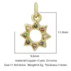 Nueva Tendencia de Moda Colgante de Mariposa con Circonita Microincrustada de Cobre Accesorios de Joyería para Pulsera, Collar, Pendientes, Llavero