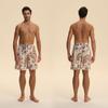 Transfronterizos Nuevos Hombres Verano Satén Gasa Casual Sueltos Cómodos Moda Estampados Shorts Ropa de Casa Dk4005