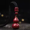 Colgante de Calabaza de Arena Dorada Púrpura Natural Cinnabrio Colgante de Regalo para Collares de Joyería del Año Zodiacal para Hombres y Mujeres Venta al por Mayor