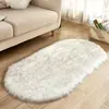 Alfombra Creativa para el Hogar Transfronteriza de Lana Sintética, Tapete de Piso para Sala de Estar, Sofá, Calentador de Pies, Tapete Antideslizante para Dormitorio, Estilo Americano