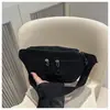 Nova Coleção Primavera e Verão 2025 Veludo Simples Moda Cor Sólida Casual Esportivo Bolsa de Ombro Transversal Bolsa de Cintura Bolsa de Peito para Mulheres