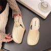 Mules Cerrados de Estilo Francés para Mujer, Mules Planos Cerrados de Verano para Faldas, Nuevas Sandalias Perezosas 2025