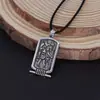 Colar Masculino Retangular Estilo Novo Retro Eslavo Personalidade da Moda Joia Tendência Presente