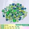 250g Mosaico Mixto DIY Materiales Creativos Hechos a Mano para Hacer Cuentas Sueltas de Vidrio de Cristal de Colores Decoración