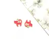 1 Colgante de Gato Esmaltado de Aleación 12X12Mm Mini Dibujo Animado Lindo Accesorio de Pendiente Infantil Colgante para Niña