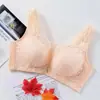 Xindiurou 2020 Chaleco Sujetador Inalámbrico Anti-Exposición para Busto Grande con Encaje Estilo Chaleco Push-Up Taza Delgada Lencería para Mujeres