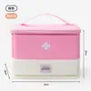 Bolsa de medicamentos portátil para viajes al aire libre, botiquín de primeros auxilios médico portátil, bolsa para llevar medicamentos, kit médico para el hogar de gran capacidad