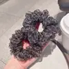 Elástico de Cabelo Estilo Coreano Porta-Rabo de Cavalo de Organza Elástico Corda de Cabelo Anel de Tecido Anel de Intestino Grosso Elástico Coque Acessórios de Cabelo Rabo de Cavalo Mulher