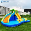 Castelo inflável infantil quadrado barraca Castelo travesso playground com escorregador grande externo almofada de ar trampolim grande externo