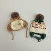Orejeras jacquard Dudula árbol pequeño orejeras de invierno gorro de lana para niños tejido a prueba de viento cálido gorro para niños