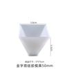 Cristal epóxi pirâmide molde de silicone DIY joias artesanais triângulo flor seca resina modelo de decoração