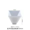 Molde de Silicone Pirâmide de Resina Cristal DIY Joias Feitas à Mão Triângulo Flor Seca Modelo de Ornamento de Resina