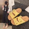 Mao Mao Sapatos Sola Plataforma Birkenstocks Feminino Verão 2025 Estilo Francês Sandálias Abertas na Ponta Romanas para Saia Delicada Praia JX3301