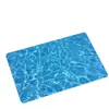 Alfombrilla de baño de nuevo diseño de olas de verano, alfombrilla absorbente antideslizante de tierra de diatomeas, alfombrilla decorativa para pies de baño en casa