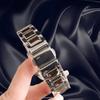 Movimiento Importado de Japón Reloj de Acero Inoxidable para Mujer Reloj de Diamantes de Cristal para Mujer Reloj de Diamantes para Mujer Moda Reloj de Pulsera Redondo