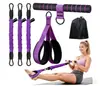 Nuevo Modelo Transfronterizo Pedal de Pie Banda de Resistencia Asistencia para Abdominales Equipo de Fitness Cuerda Elástica para el Hogar Juego de Entrenamiento para Piernas y Hombros