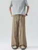 Ropa para Hombre Fengshe / 2026 Retro Americano Lavado a la Piedra Botón de Espiga Recto Versátil Línea A Pantalones Casuales Sueltos para Hombres y Mujeres