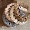 Diadema de Peluche con Estampado de Leopardo para Otoño e Invierno para Mujeres con Dientes para Lavado Facial y Presionar el Cabello Diadema con Parte Superior Alta de Calavera Pinza Antideslizante para el Cabello