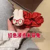 Coelho Cartoon Fofo de Bolinhas com Grande Volume de Cabelo, Prendedor Banana na Parte de Trás da Cabeça, Acessório de Cabelo Versátil para Meninas