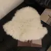 Gorro de piel de conejo para niños, otoño e invierno, grueso, cálido, de lana fría, con protección para las orejas de piel pequeña, gorro de pescador de felpa