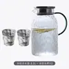 Tetera de agua fría espesa resistente a altas temperaturas para el hogar y el restaurante, tetera de vidrio de gran capacidad para agua hervida y té, alto valor estético