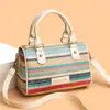 Bolso Cruzado de Hombro Casual con Textura de Gama Alta Nuevo de Moda para Comercio Exterior Simple Portátil de Paja Bolso de Playa para Vacaciones en la Costa