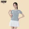 2026 Nuevo Traje de Baño Dividido Falda de Una Pieza Estudiante Conservador Adelgazante Piscina Especial Aguas Termales Traje de Baño