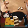 Felpudo de entrada, alfombrilla de pie para interior de fácil cuidado, bucle, resistente a las manchas, no lavable, antideslizante, alfombra para recibidor para uso doméstico