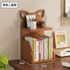 Mini estante de mesa multicamadas, prateleira de armazenamento infantil, novo suporte de armazenamento de bambu para bay window, estante de livros, suporte de mesa